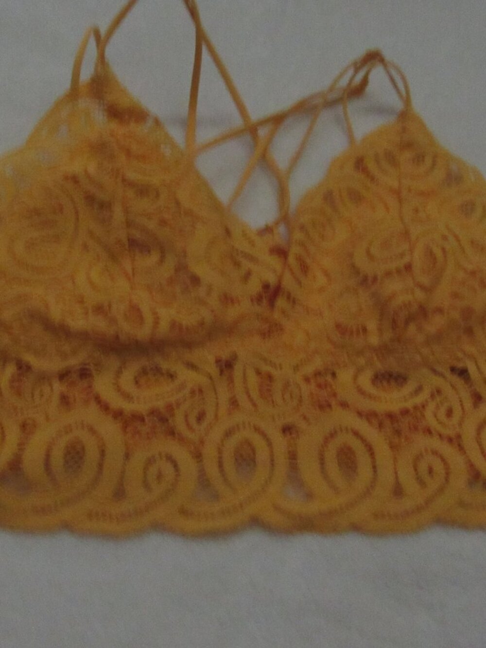 Victoria's Secret Dark Yellow Bralette Size Small USED
